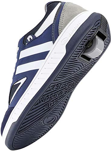 Breezy Rollers 2180180 - Patines con ruedas 2 en 1 para niños, zapatillas de skateboarding deportivas, color Azul, talla 35 EU