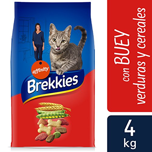 Brekkies Pienso para Gatos con Buey, Ternera y Verdura - 4000 gr