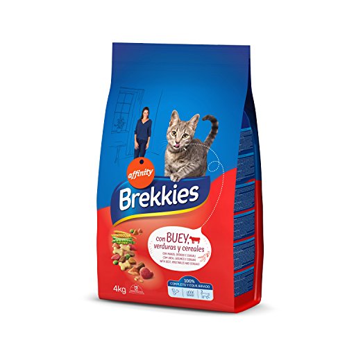 Brekkies Pienso para Gatos con Buey, Ternera y Verdura - 4000 gr