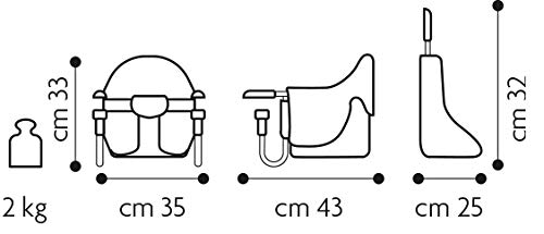 Brevi 490-298 Dinette silla para comer cáñamo