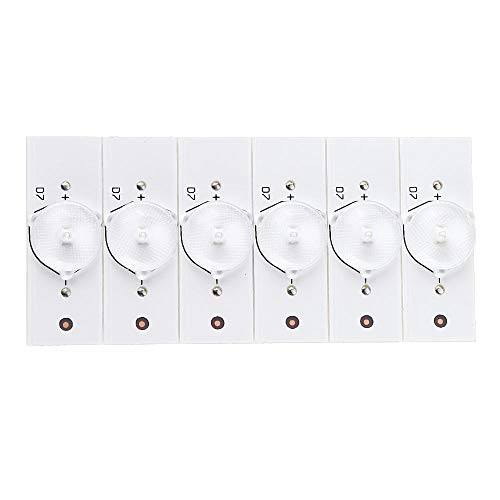 Bricolaje Revestimientos de lámpara SMD de 60 unids 3V con Lente de Lente Ocular for reparación de TV LED de 32-65 Pulgadas Durable Bricolaje Revestimientos de lámpara SMD de 60 unids 3V con Lente de Lente Ocular for reparación de TV LED de 32-65 Pulgadas Durable