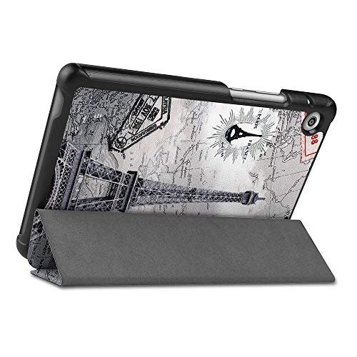 Brifu Funda para Huawei Matepad T8 2020,Funda Protectora ultradelgada de PU función de Soporte, Torre Eiffel + 1x película Protectora de Vidrio Templado Brifu Funda para Huawei Matepad T8 2020,Funda Protectora ultradelgada de PU función de Soporte, Torre Eiffel + 1x película Protectora de Vidrio Templado