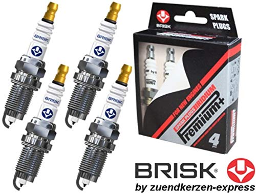BRISK Iridium Premium+ Plus P2 1620 Bujías de Encendido, 4 piezas BRISK Iridium Premium+ Plus P2 1620 Bujías de Encendido, 4 piezas