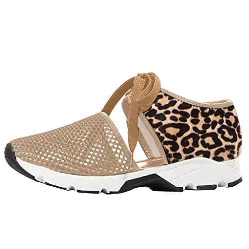 Briskorry Zapatillas deportivas para mujer, con cuña, para el tiempo libre, ligeras, transpirables, para fitness, cómodas zapatillas de caminar.