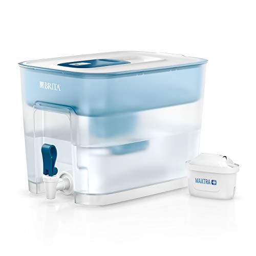 BRITA depósito Flow – Dispensador de Agua Filtrada con 1 cartucho MAXTRA+, Filtro de agua BRITA que reduce la cal y el cloro, Agua filtrada para un sabor óptimo, 8.2L BRITA depósito Flow – Dispensador de Agua Filtrada con 1 cartucho MAXTRA+, Filtro de agua BRITA que reduce la cal y el cloro, Agua filtrada para un sabor óptimo, 8.2L