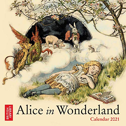 British Library - Alice in Wonderland Mini Wall calendar 2021 (Art Calendar) (Mini Calendar)