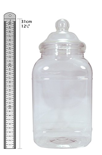 Britten & James - Surtido de 10 jarras de plástico vacías (diseño variado tipo victoriano) Plástico autorizado para uso con alimentos aunque puede utilizarse para otros usos. Ideal para fiestas.