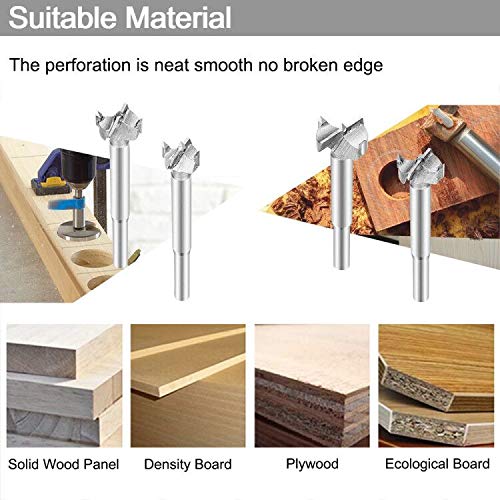 Brocas Forstner para Madera, Bst4UDirect 16PCS Sierra De Orificio Para CarpinteríA De Acero Aleado Recubierto De Titanio Juegos De Brocas Hss Ideales Para Hacer Agujeros Limpios Fondo Plano En Madera Brocas Forstner para Madera, Bst4UDirect 16PCS Sierra De Orificio Para CarpinteríA De Acero Aleado Recubierto De Titanio Juegos De Brocas Hss Ideales Para Hacer Agujeros Limpios Fondo Plano En Madera