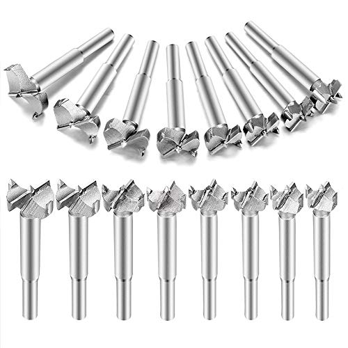 Brocas Forstner para Madera, Bst4UDirect 16PCS Sierra De Orificio Para CarpinteríA De Acero Aleado Recubierto De Titanio Juegos De Brocas Hss Ideales Para Hacer Agujeros Limpios Fondo Plano En Madera Brocas Forstner para Madera, Bst4UDirect 16PCS Sierra De Orificio Para CarpinteríA De Acero Aleado Recubierto De Titanio Juegos De Brocas Hss Ideales Para Hacer Agujeros Limpios Fondo Plano En Madera