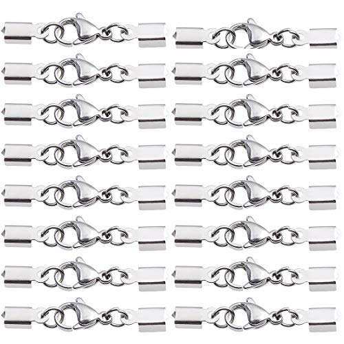 Broche de Langosta 20 Piezas Broches de Pinza de Langosta con Extremos de Cable Cierre de Cadena de Acero Inoxidable para Joyería Artesanal DIY Fabricación de Collar Pulsera Accesorios Broche de Langosta 20 Piezas Broches de Pinza de Langosta con Extremos de Cable Cierre de Cadena de Acero Inoxidable para Joyería Artesanal DIY Fabricación de Collar Pulsera Accesorios