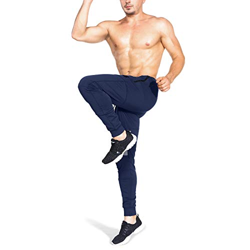 Brokig Vertex Gym Pantalones de chándal para hombre, con bolsillos, para correr y hacer jogging Brokig Vertex Gym Pantalones de chándal para hombre, con bolsillos, para correr y hacer jogging