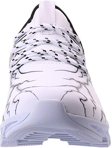 BRONAX Zapatos para Correr Hombre Zapatillas de Deportes Tenis Deportivas Running Calzado Trekking Sneakers Gimnasio Transpirables Casual Montaña Blanco Negro 46