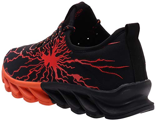 BRONAX Zapatos para Correr Hombre Zapatillas de Deportes Tenis Deportivas Running Calzado Trekking Sneakers Gimnasio Transpirables Casual Montaña Naranja 39