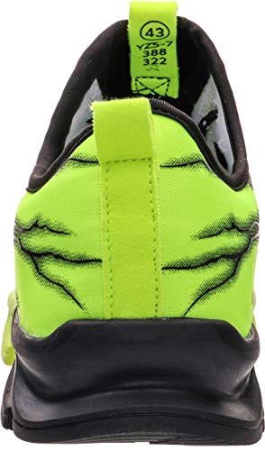 BRONAX Zapatos para Correr Hombre Zapatillas de Deportes Tenis Deportivas Running Calzado Trekking Sneakers Gimnasio Transpirables Casual Montaña Verde 46