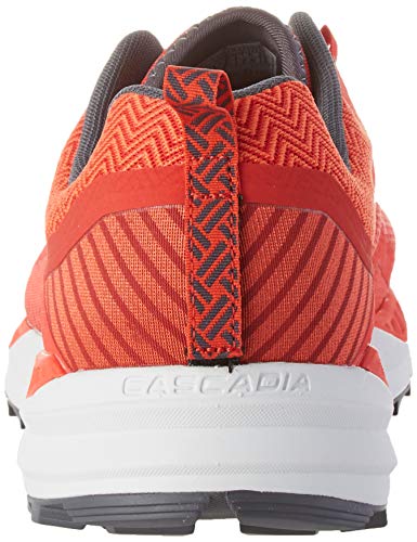 Brooks Cascadia 14, Zapatilla de Correr para Hombre, Red Ebony Grey, 44 EU