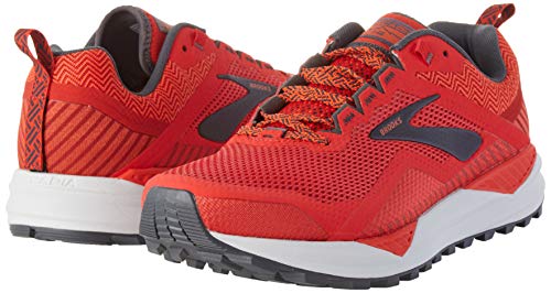 Brooks Cascadia 14, Zapatillas para Correr Hombre, Red Ebony Grey, 45 EU