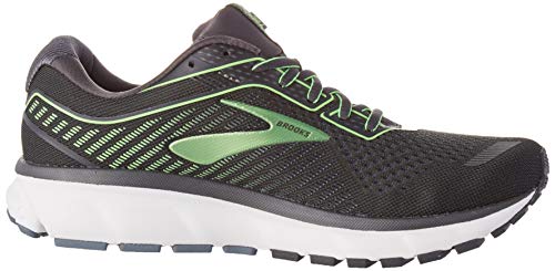 Brooks Ghost 12, Zapatilla de Correr para Hombre, Ebony/Gris/Gecko, 46 EU