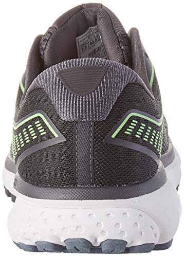 Brooks Ghost 12, Zapatilla de Correr para Hombre, Ebony/Gris/Gecko, 46 EU