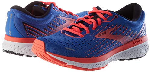 Brooks Ghost 13, Zapatillas para Correr para Mujer, Blue/Coral/White, 37.5 EU