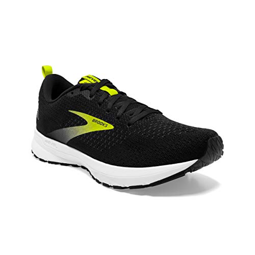 Brooks Revel 4, Zapatillas para Correr Hombre, Black/White/Nightlife, 44 EU