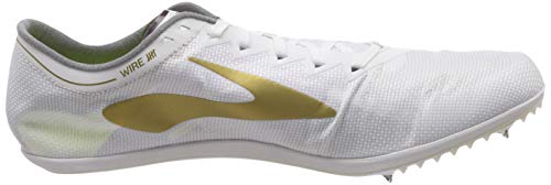 Brooks Wire V5, Zapatillas de Running Unisex Adulto, Blanco (White/Gold 102), 47.5 EU