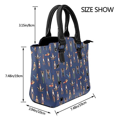 BROWCIN Gimnasia Estilo Dibujos Animados Chicos Haciendo Ejercicio Fitness Culturismo Atlético Multicolor Desmontable Moda Tendencia Bolso de las señoras Bolso de hombro BROWCIN Gimnasia Estilo Dibujos Animados Chicos Haciendo Ejercicio Fitness Culturismo Atlético Multicolor Desmontable Moda Tendencia Bolso de las señoras Bolso de hombro