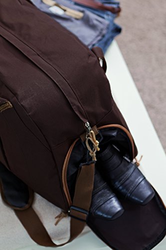 Browni Bolsa de deporte con cremallera, compartimento principal y correas ajustables para el hombro, con compartimento para zapatos Browni Bolsa de deporte con cremallera, compartimento principal y correas ajustables para el hombro, con compartimento para zapatos