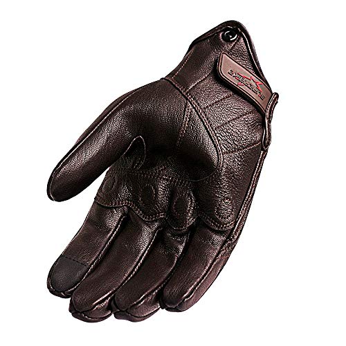 Bruce Dillon Guantes de Moto con Pantalla táctil Guantes de Cuero para Hombre Guantes de Moto de Carreras Guantes de Moto Guantes de Moto - Marrón Perforado X XXL X Bruce Dillon Guantes de Moto con Pantalla táctil Guantes de Cuero para Hombre Guantes de Moto de Carreras Guantes de Moto Guantes de Moto - Marrón Perforado X XXL X