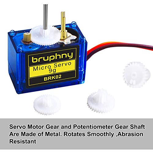 Bruphny Micro Servo Motor SG90 9G Servomotor RC Robot Helicóptero Aeroplano Barco Coche Controles ( 5 Pcs ) Bruphny Micro Servo Motor SG90 9G Servomotor RC Robot Helicóptero Aeroplano Barco Coche Controles ( 5 Pcs )