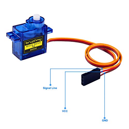 Bruphny Micro Servo Motor SG90 9G Servomotor RC Robot Helicóptero Aeroplano Barco Coche Controles ( 5 Pcs ) Bruphny Micro Servo Motor SG90 9G Servomotor RC Robot Helicóptero Aeroplano Barco Coche Controles ( 5 Pcs )