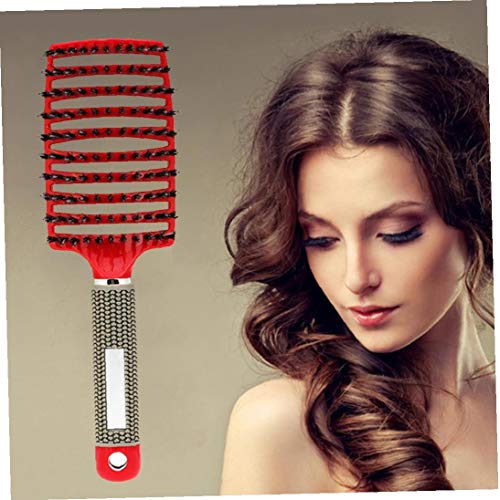 Brushy cepillo para el pelo, profesional peluquero peluquería Cepillo para las mujeres, de secado rápido, que se endereza, Curling