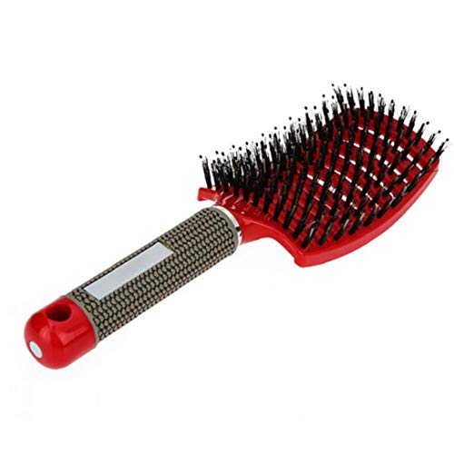 Brushy cepillo para el pelo, profesional peluquero peluquería Cepillo para las mujeres, de secado rápido, que se endereza, Curling