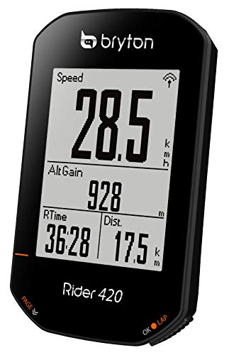 Bryton Rider 420 E Ciclocomputador GPS, Sin género, Negro, Talla Única