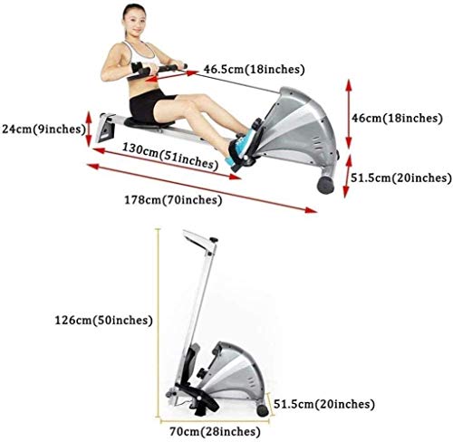 BSJZ Máquina de Remo, Control magnético silencioso Plegable y máquina de Remo de Agua para Entrenamiento Muscular para pérdida de Peso Femenina, AER BSJZ Máquina de Remo, Control magnético silencioso Plegable y máquina de Remo de Agua para Entrenamiento Muscular para pérdida de Peso Femenina, AER