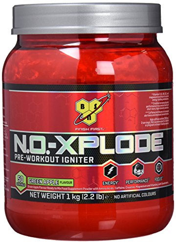 BSN No Xplode Pre-Entreno, Manzana Verde - 1000 g BSN No Xplode Pre-Entreno, Manzana Verde - 1000 g