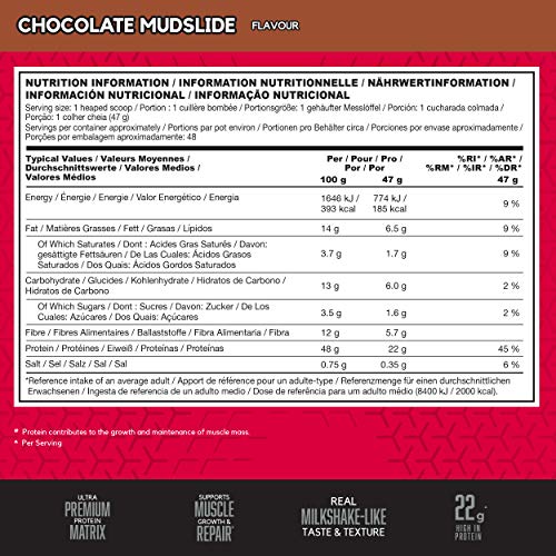 BSN Syntha 6 Ultra-Premium Proteínas en Polvo para Aumentar Masa Muscular y Recuperación, Chocolate, 48 Porciones, 2.26 kg