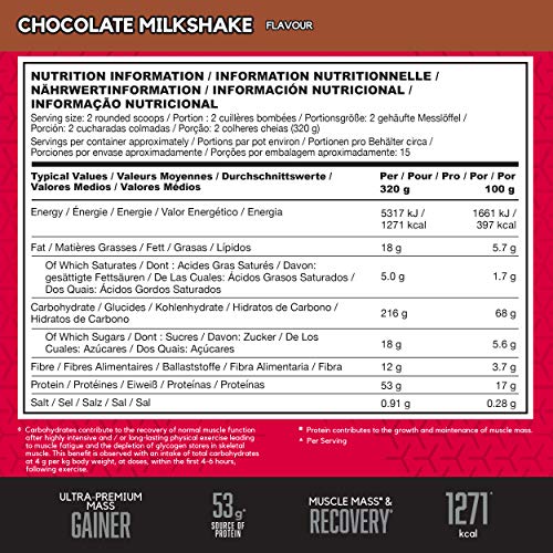 BSN True Mass 1200, Proteínas de la Leche y Carbohidratos para Aumentar Masa Muscular, Batido de Chocolate, 15 Porciones, 4.8 kg BSN True Mass 1200, Proteínas de la Leche y Carbohidratos para Aumentar Masa Muscular, Batido de Chocolate, 15 Porciones, 4.8 kg
