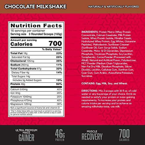 BSN True Mass Ganador en Polvo, Chocolate - 2640 g