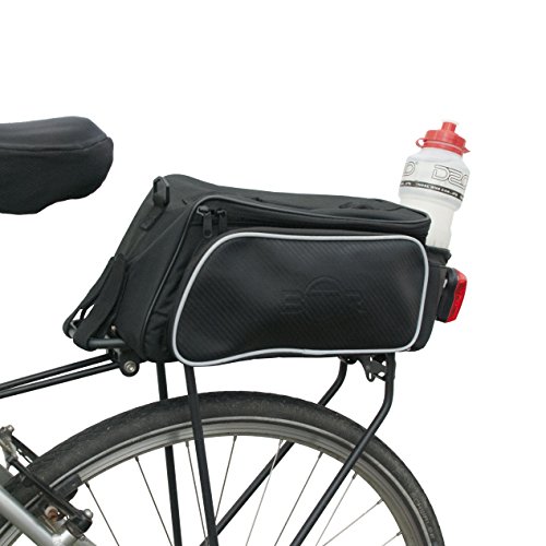 BTR Bolsa para Bici Funda Impermeable para la Lluvia de Alta Visibilidad y una Red para Paquetes + Luces Bicicleta