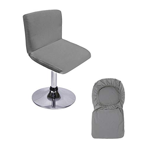 BTSKY - Funda elástica para sillas de bar, color gris