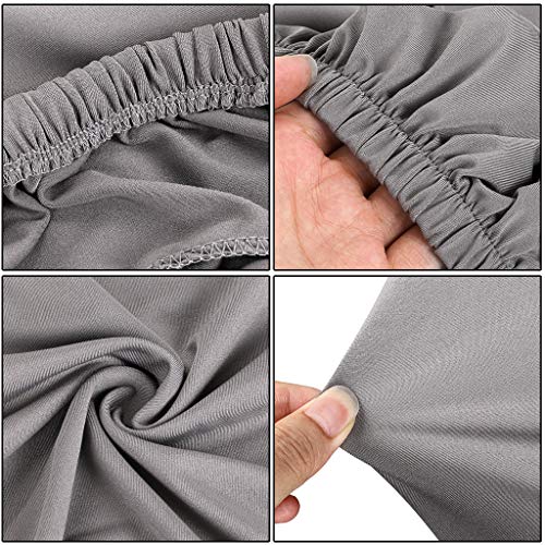 BTSKY - Juego de 2 fundas para taburetes de barra con respaldo y funda elástica para silla de comedor con giro corto (sin sillas) BTSKY - Juego de 2 fundas para taburetes de barra con respaldo y funda elástica para silla de comedor con giro corto (sin sillas)