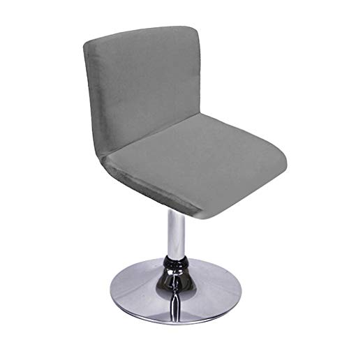 BTSKY - Juego de 2 fundas para taburetes de barra con respaldo y funda elástica para silla de comedor con giro corto (sin sillas)