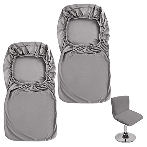 BTSKY - Juego de 2 fundas para taburetes de barra con respaldo y funda elástica para silla de comedor con giro corto (sin sillas) BTSKY - Juego de 2 fundas para taburetes de barra con respaldo y funda elástica para silla de comedor con giro corto (sin sillas)