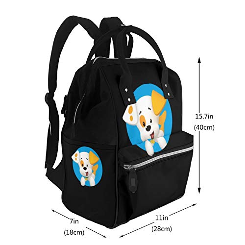 Bub-ble Gup-pies - Mochila de pañales de gran capacidad, bolsa de bebé, multifuncional, con cremallera, mochila de viaje informal para mamá y papá, unisex