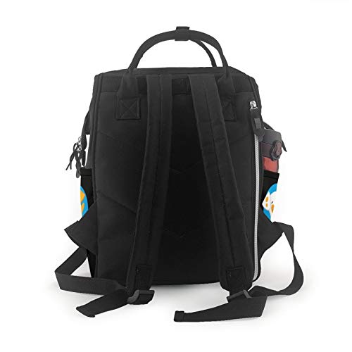 Bub-ble Gup-pies - Mochila de pañales de gran capacidad, bolsa de bebé, multifuncional, con cremallera, mochila de viaje informal para mamá y papá, unisex