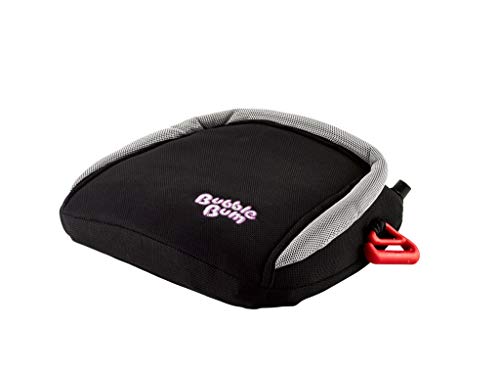 BubbleBum - Asiento Elevador de Coche Inflable para Niños, Grupo 2/3, Negro, 33x33x11 cm