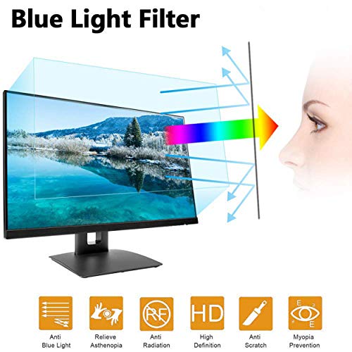 Bueuwe Película de Filtro de Protector de Pantalla de protección de Ojos Panel Protector de Pantalla Anti-Azul de protección contra radiación para Oficina, Estudiante, niño,19.5“ 473 * 281mm Bueuwe Película de Filtro de Protector de Pantalla de protección de Ojos Panel Protector de Pantalla Anti-Azul de protección contra radiación para Oficina, Estudiante, niño,19.5“ 473 * 281mm