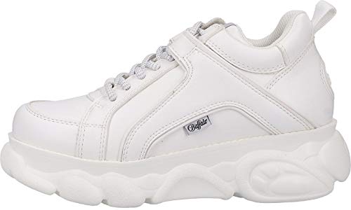 Buffalo Corin, Zapatillas Altas Mujer, Blanco (White 000), 39 EU Buffalo Corin, Zapatillas Altas Mujer, Blanco (White 000), 39 EU