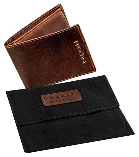 Bugatti Romano Cartera Hombre Piel Pequeña con Seguridad RFID y Monedero - Marrón Bugatti Romano Cartera Hombre Piel Pequeña con Seguridad RFID y Monedero - Marrón