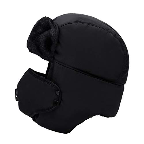 Bumen Sombreros de Pareja de Felpa Unisex de otoño e Invierno para el Calor, el Viento y el Polvo, Sombreros de esquí para Montar Bumen Sombreros de Pareja de Felpa Unisex de otoño e Invierno para el Calor, el Viento y el Polvo, Sombreros de esquí para Montar